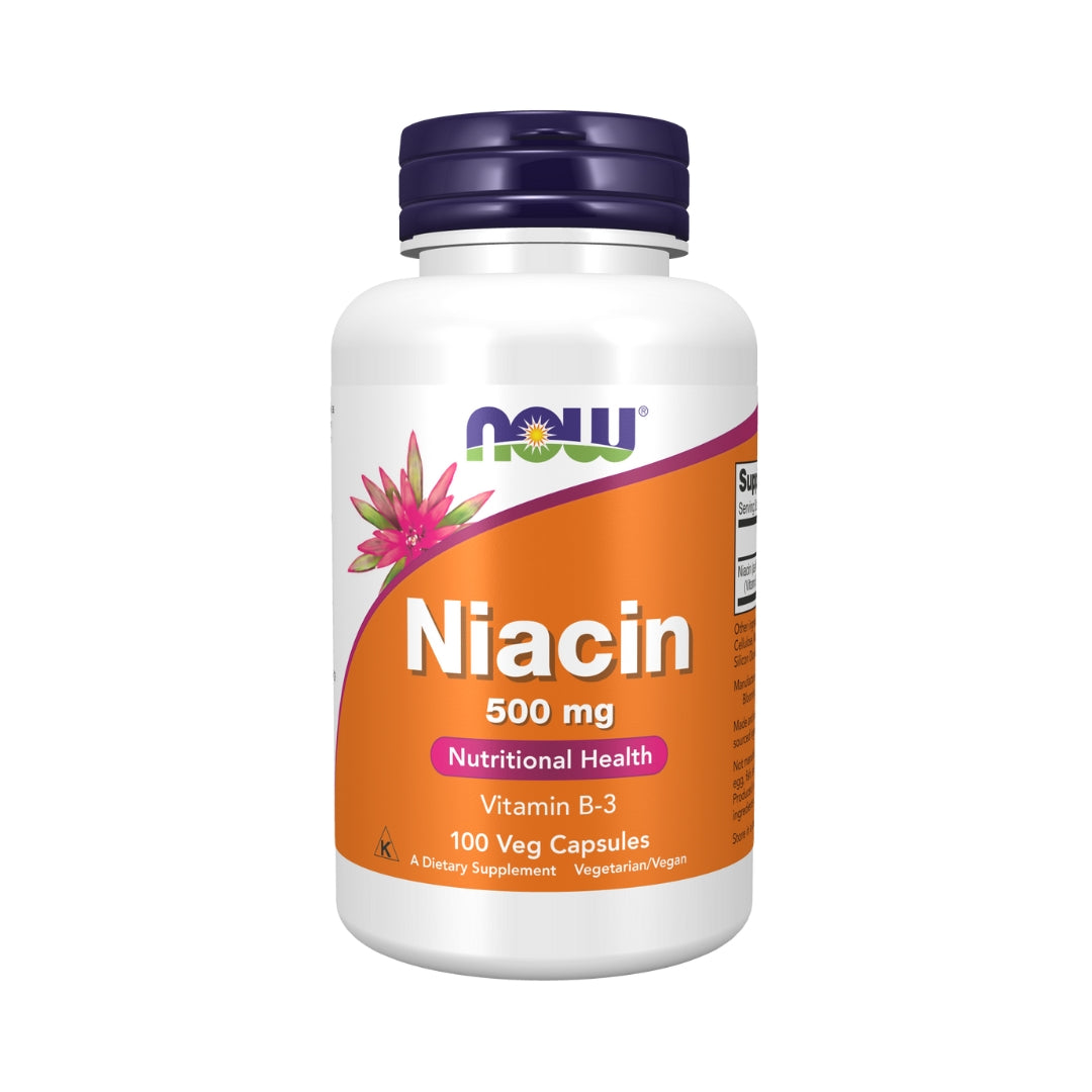 Vitamina B3 Niacin 500 Mg 100 Capsulas Now