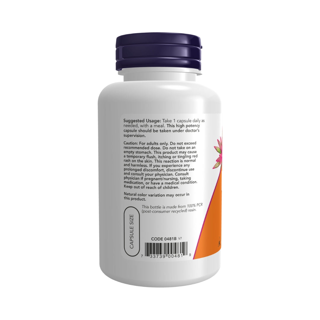 Vitamina B3 Niacin 500 Mg 100 Capsulas Now