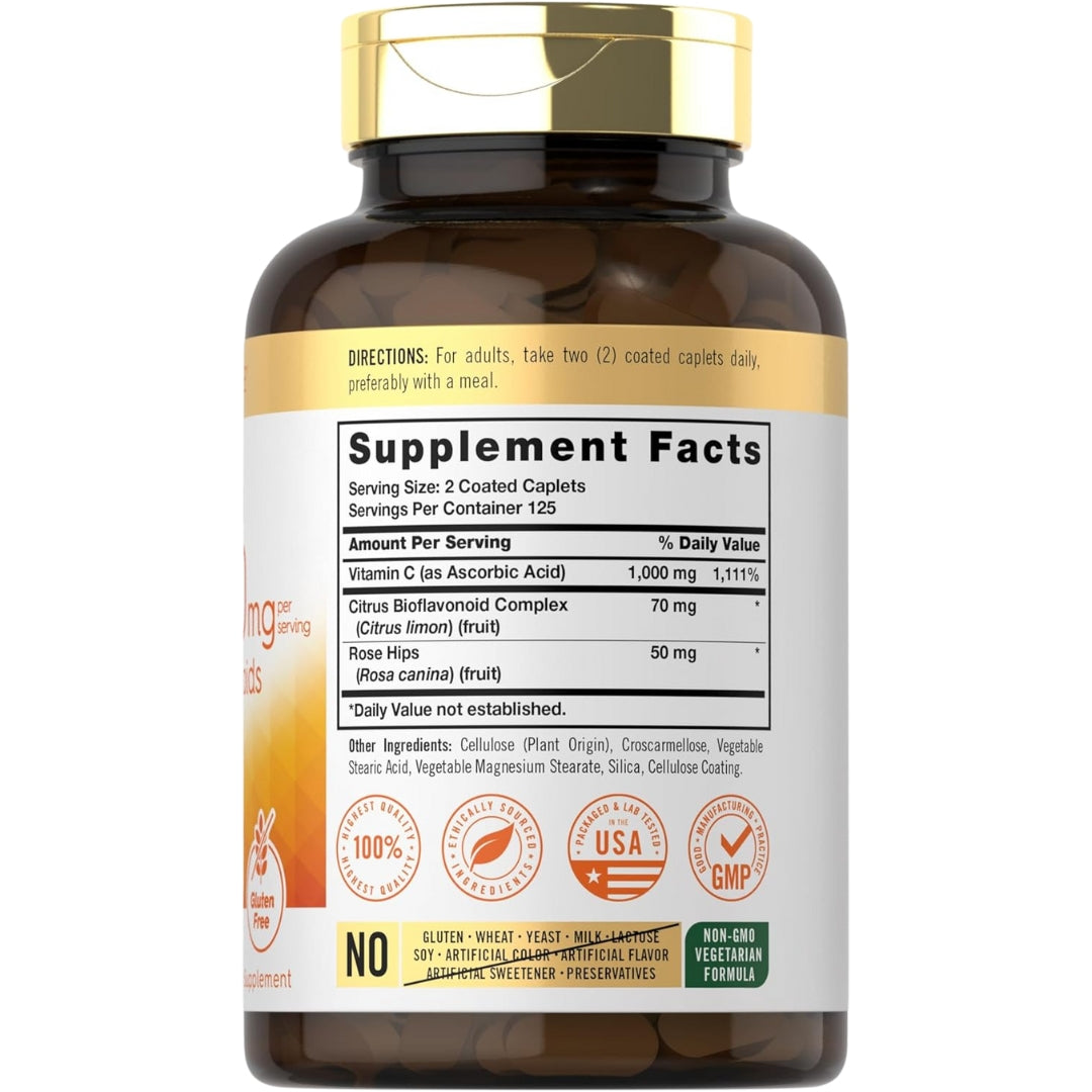 Vitamina C 1000 MG 250 Capsulas Carlyle