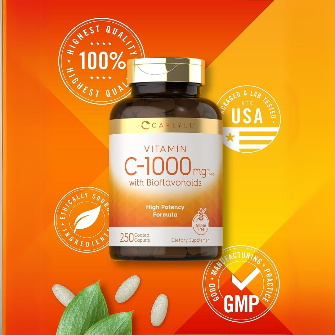 Vitamina C 1000 MG 250 Capsulas Carlyle