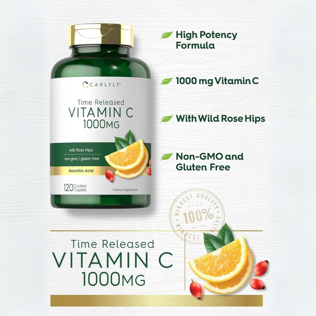 Vitamina C 1000 Mg 120 Und Carlyle