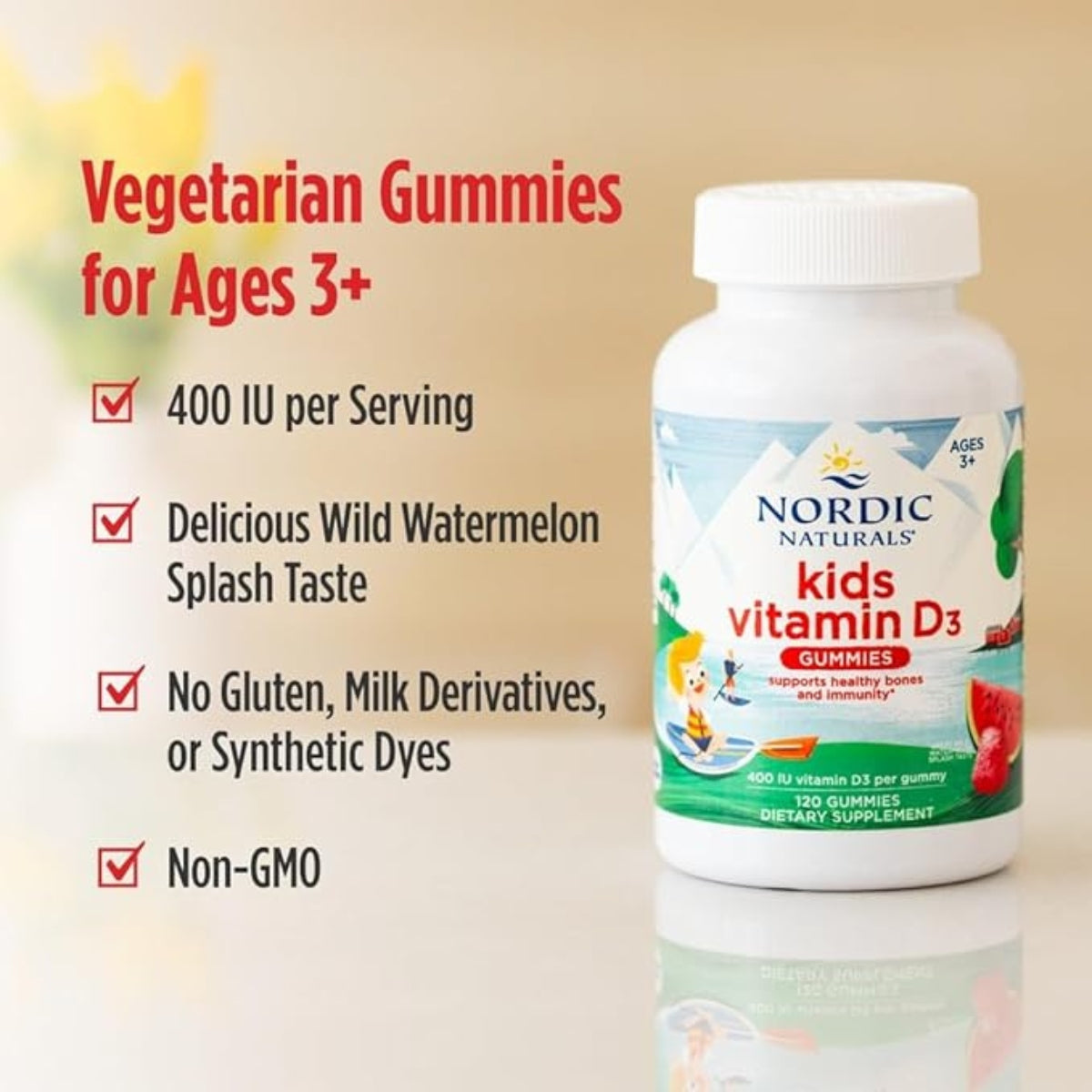 Vitamina D3 Kids Gummies 60 Gomitas Nordic Naturals