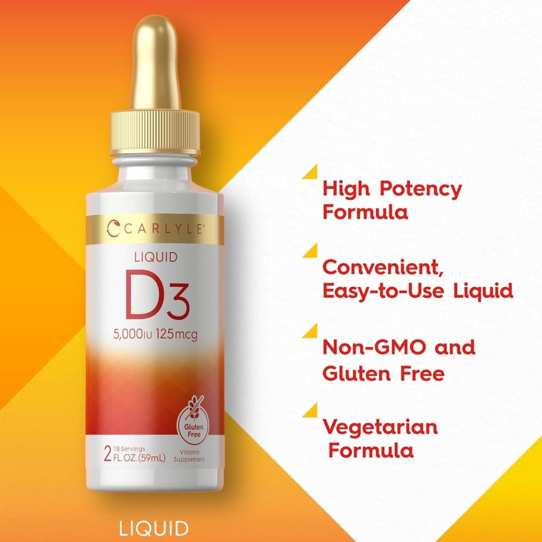 Vitamina D3 Liquida 5000 IU 59 Ml Carlyle