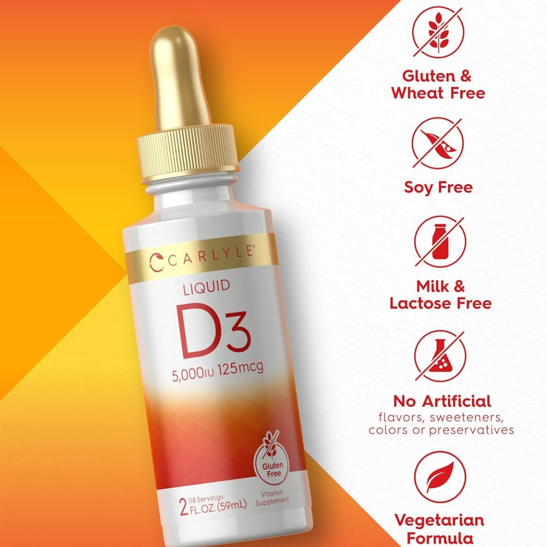 Vitamina D3 Liquida 5000 IU 59 Ml Carlyle