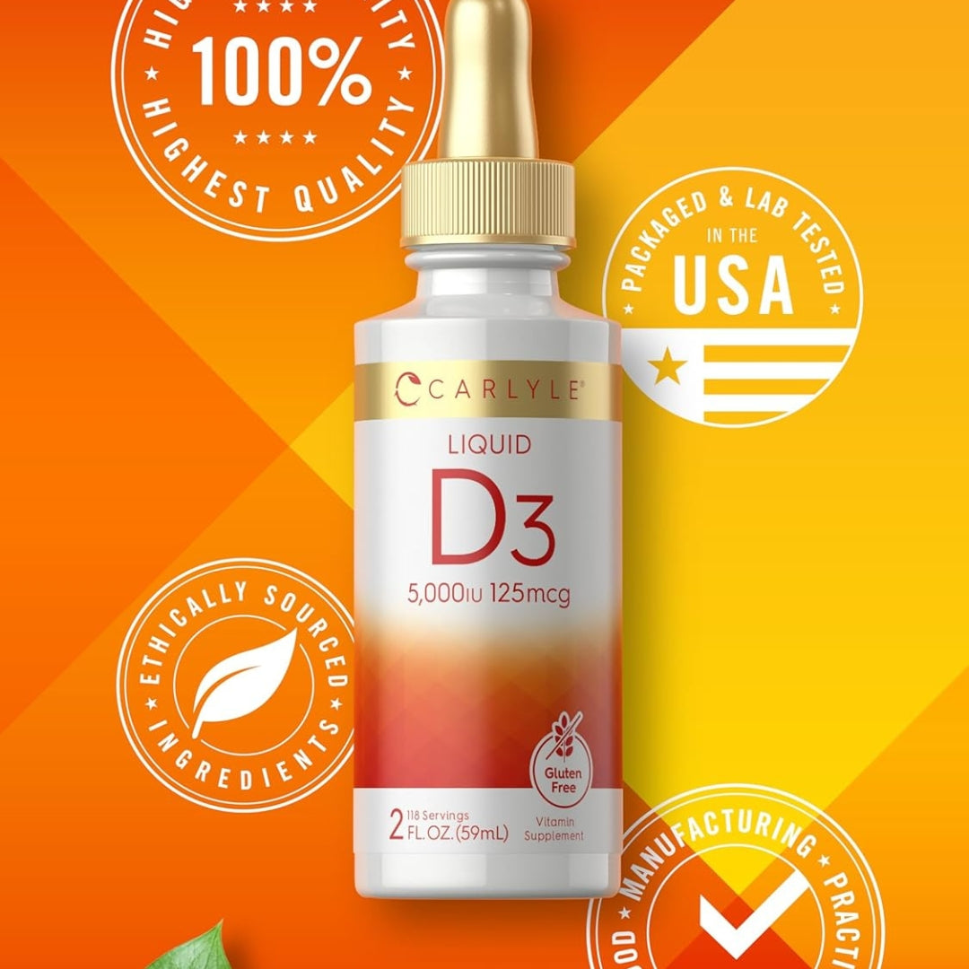 Vitamina D3 Liquida 5000 IU 59 Ml Carlyle