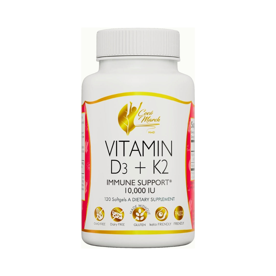 Vitamina D3 y K2 10000 Mg 120 Softgel Coco March