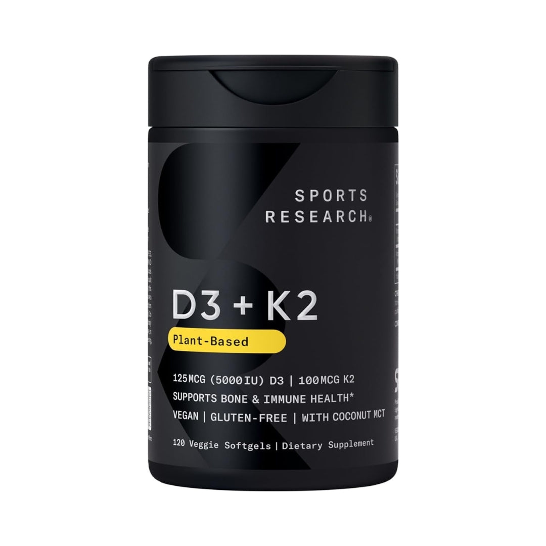 Vitamina D3 y K2 5000 IU 120 Softgels Sports Research