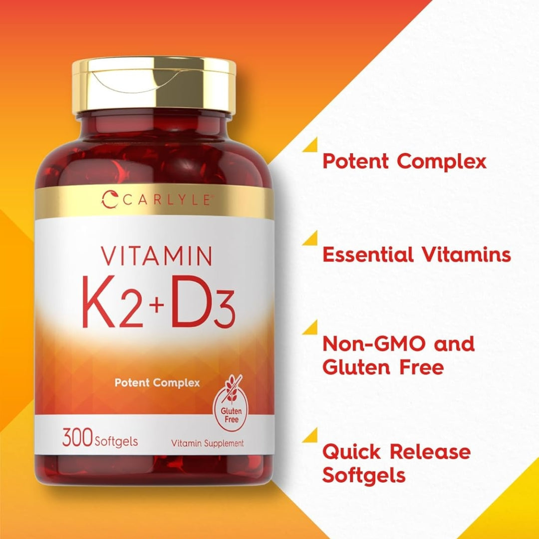 Vitamina K2 Mas D3 300 Softgelt Carlyle