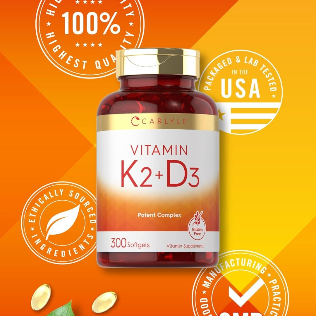 Vitamina K2 Mas D3 300 Softgelt Carlyle