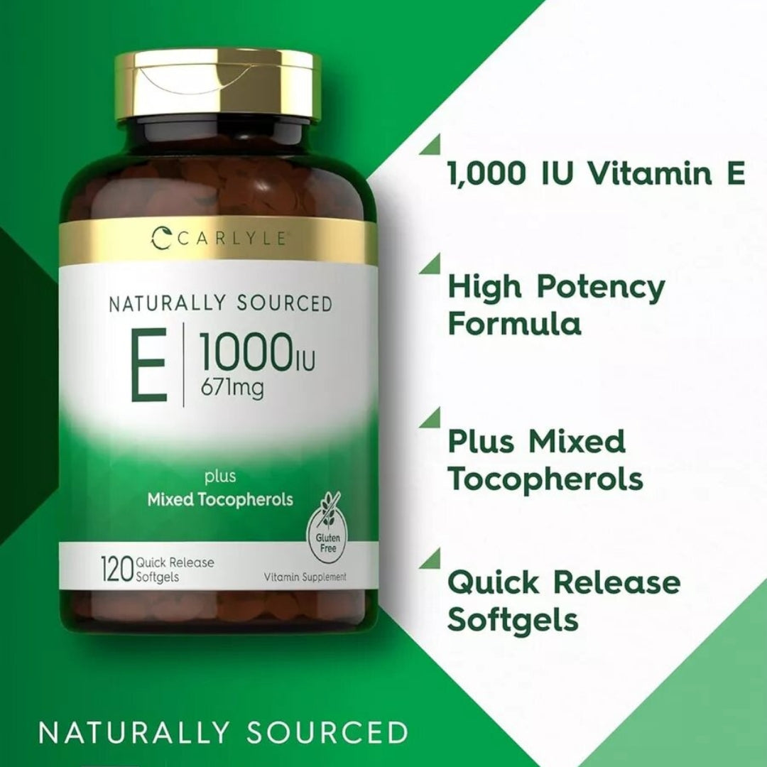 Vitamina E Plus 1000Iu 120 Softgelt Carlyle