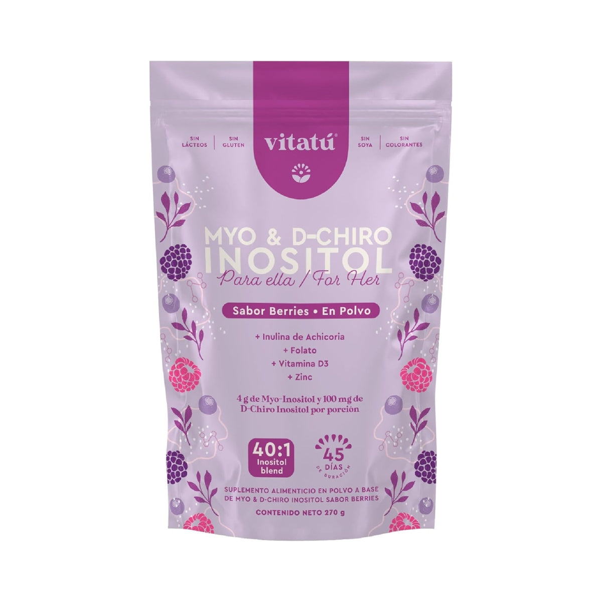 Inositol Myo D Chiro Berries 270 Gr Vitatu