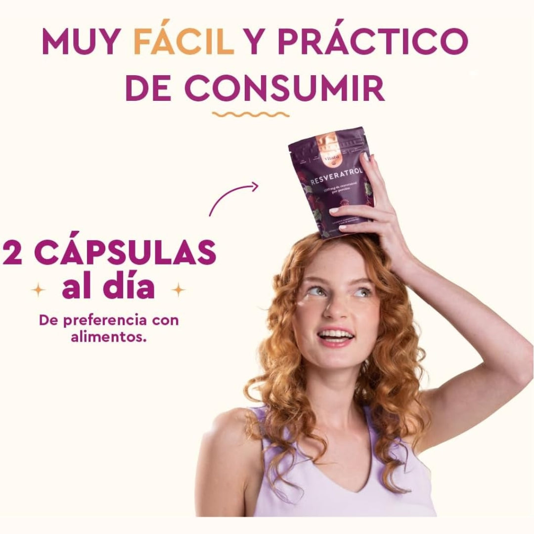 Resveratrol 1200 Mg 120 capsulas Vitatu
