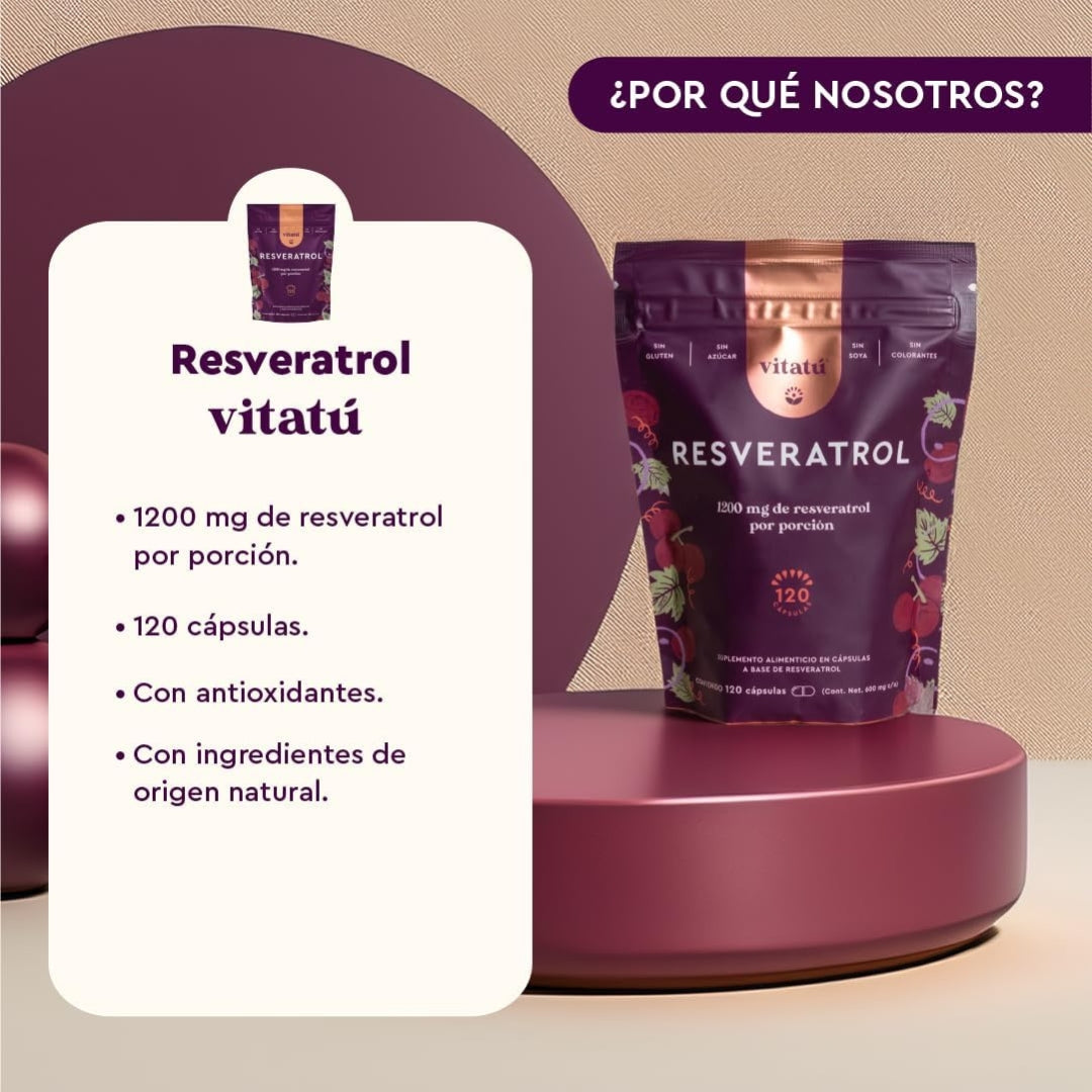 Resveratrol 1200 Mg 120 capsulas Vitatu