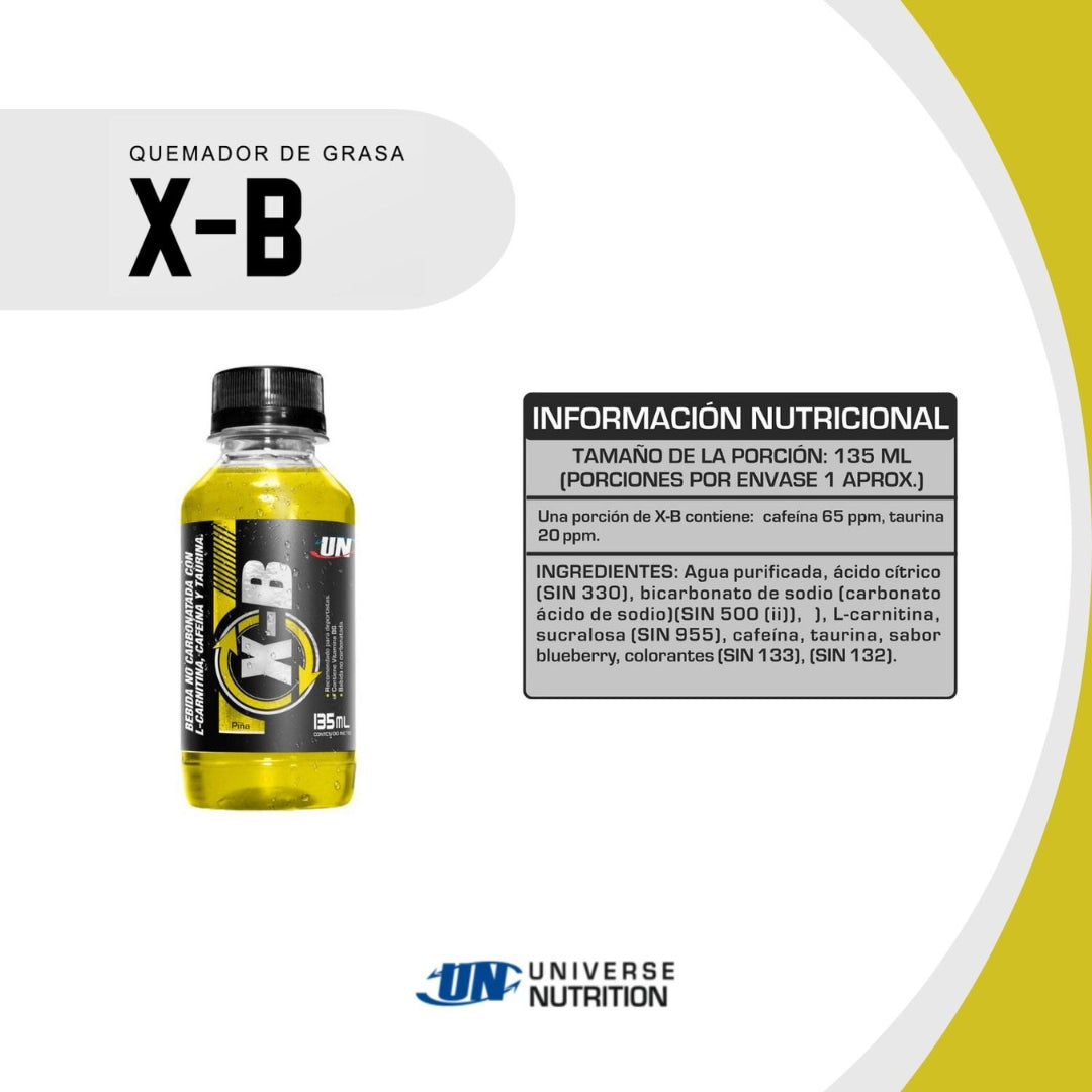 X B Bebida Paquete (15 Bot) 135 Ml Universe Nutrition