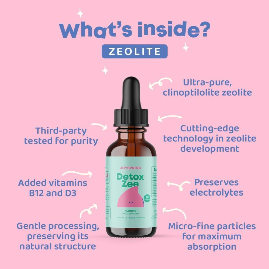Zeolita Para Niños Detox Zee 30 Ml Joyspring