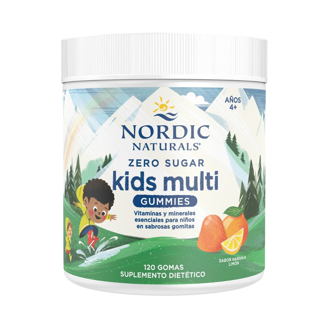 Zero Sugar Kids Multi Gummies 120 Gomitas Nordic Naturals