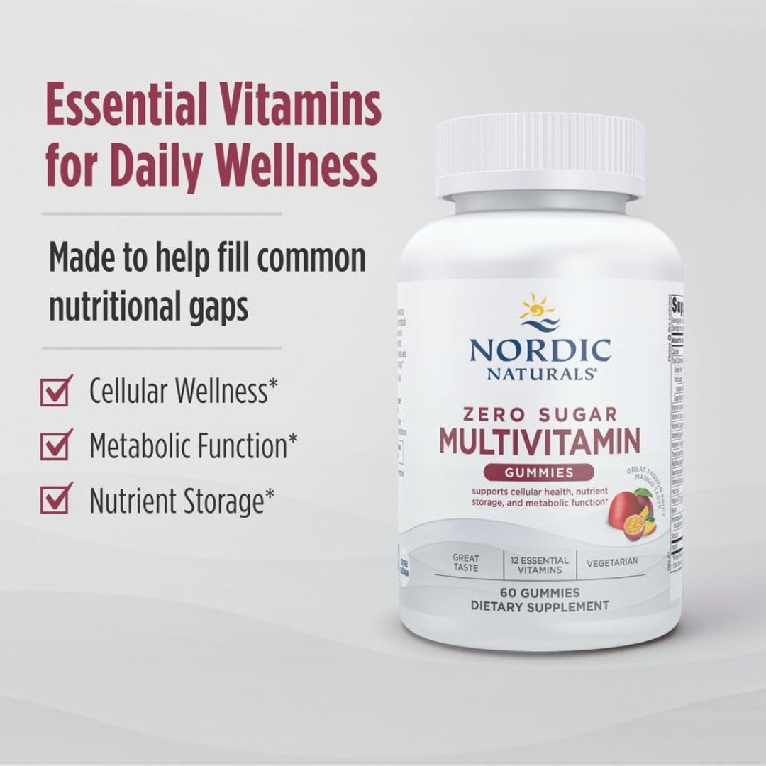 Zero Sugar Multivitamin 60 Gomitas Nordic Naturals