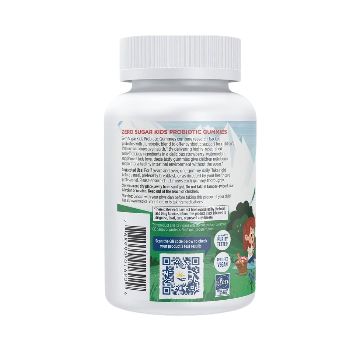 Zero Sugar Kids Probiotico Gummies 30 Gomitas Nordic Naturals