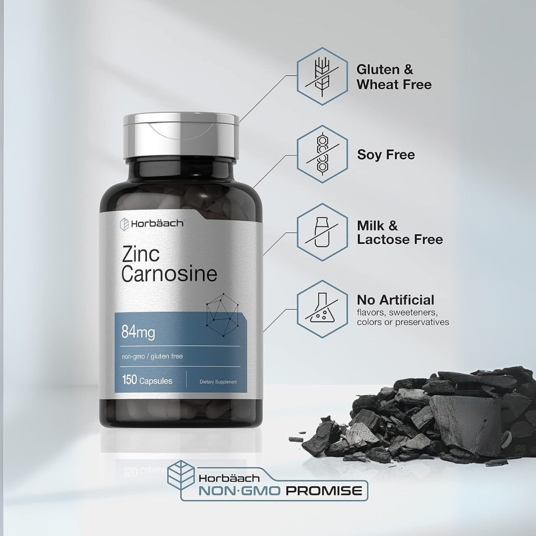 Zinc Carnosine 84 Mg 150 Capsulas Horbaach