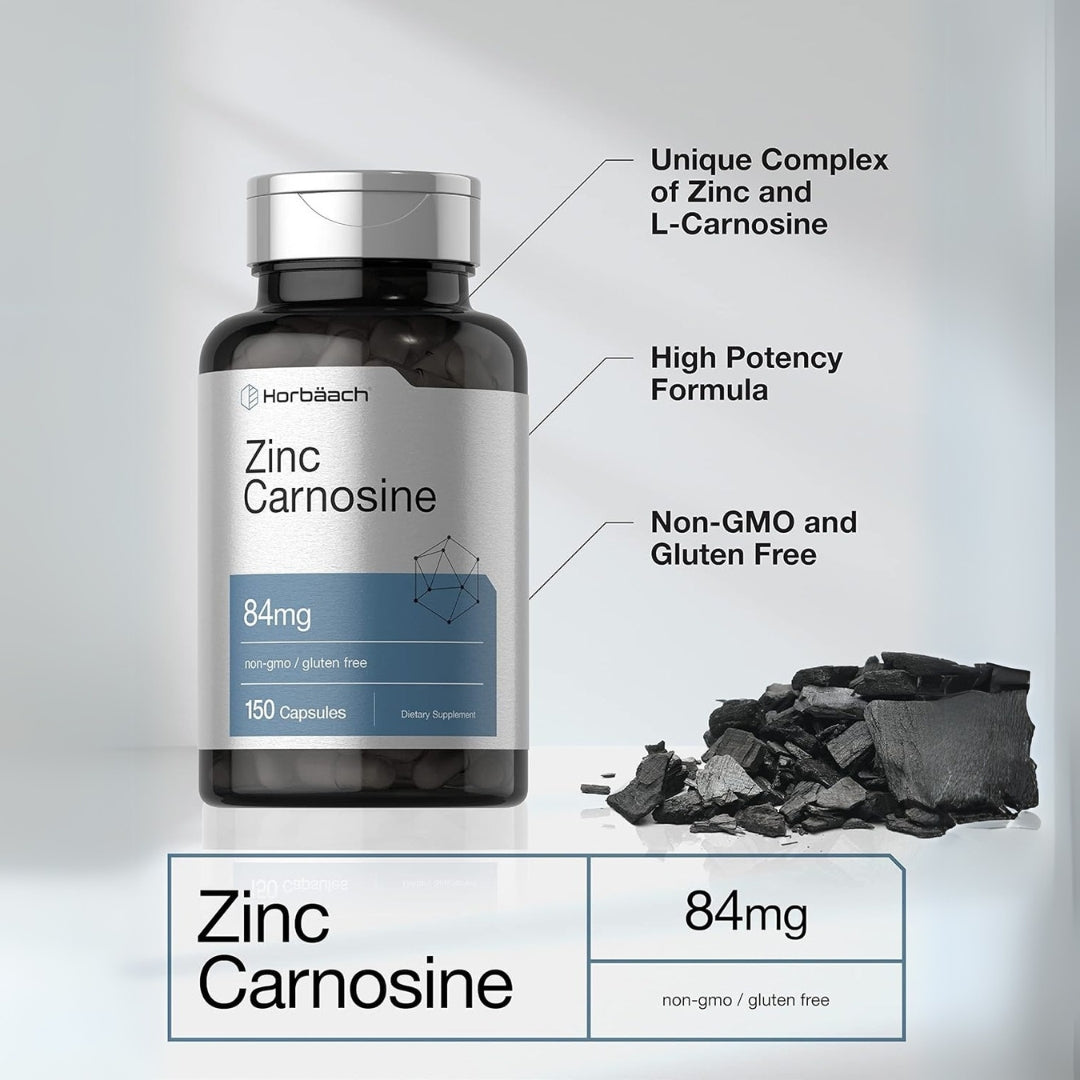 Zinc Carnosine 84 Mg 150 Capsulas Horbaach