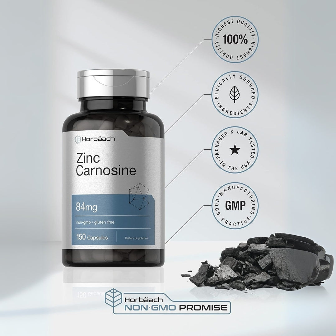 Zinc Carnosine 84 Mg 150 Capsulas Horbaach