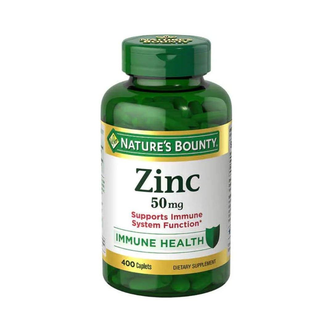 Zinc Gluconato 50 Mg 400 Tabletas Natures Bounty