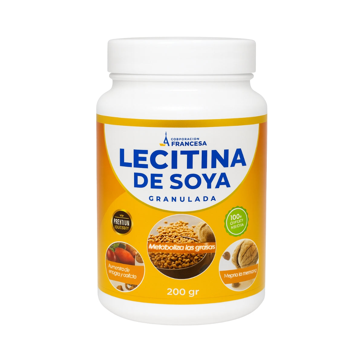 Lecitina De Soya Granulada Brasileño 200 Gr Corporacion Francesa