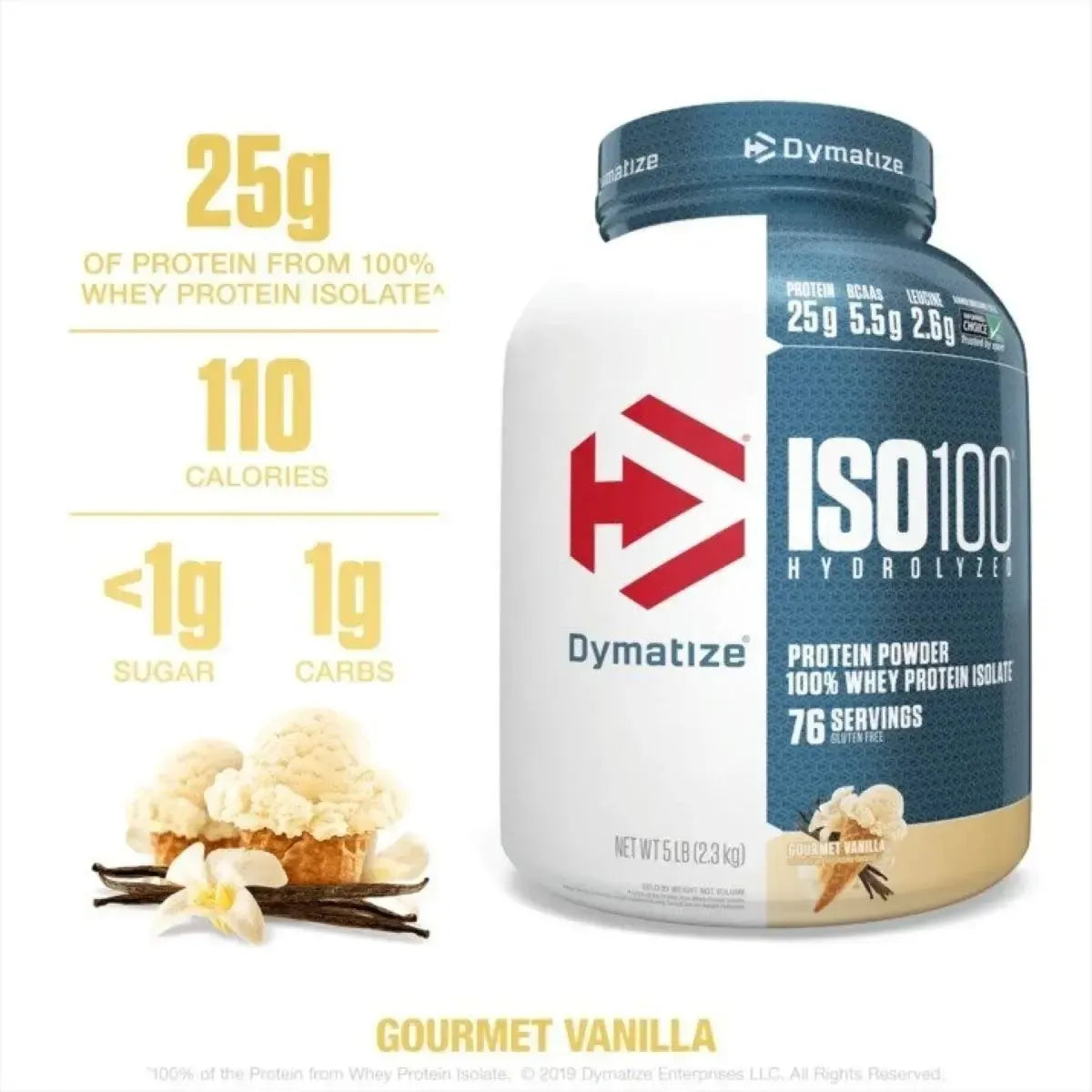 Proteina Iso 100 Hydrolyzed 5 Lb Dymatize