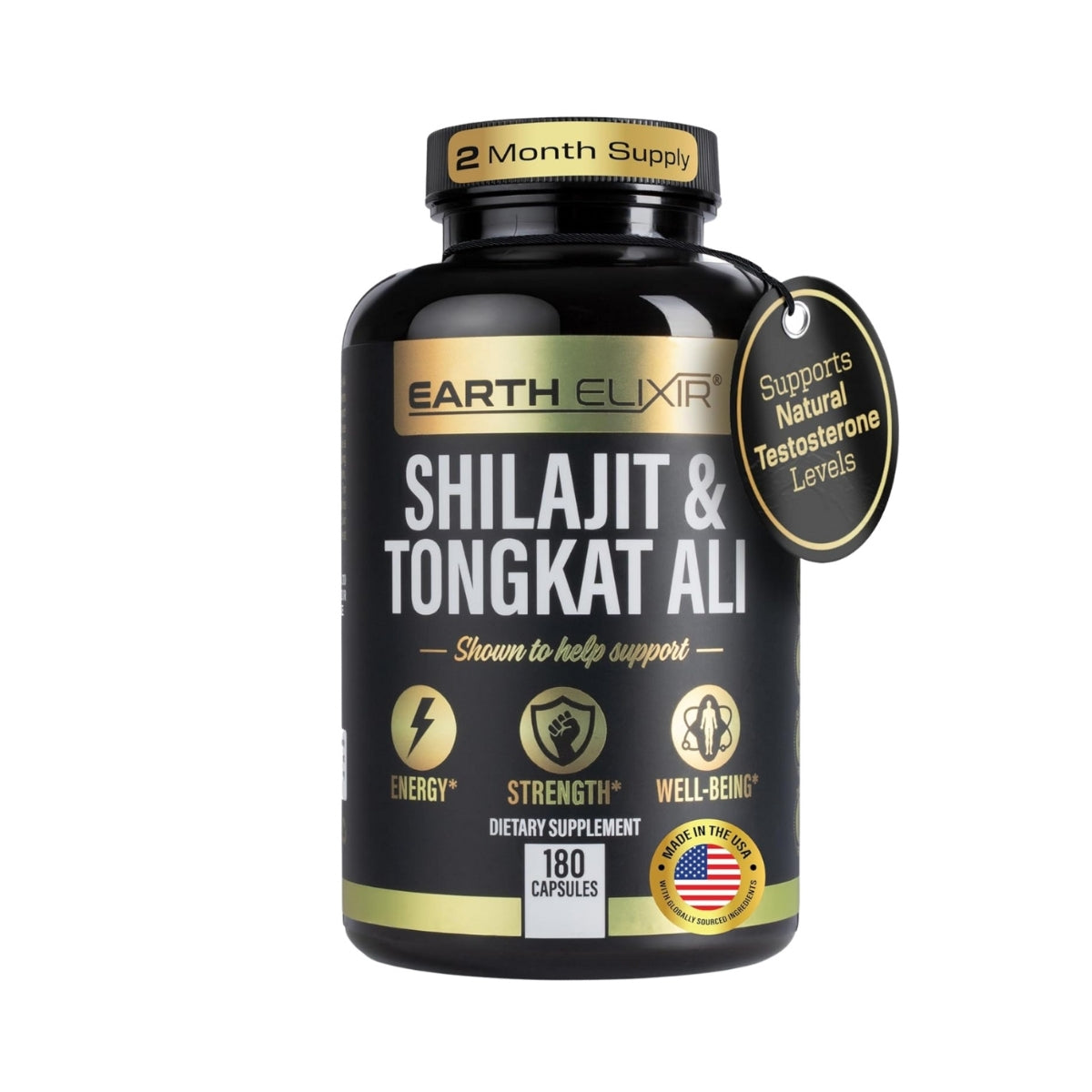 Shilajit Tongkat Ali 180 Capsulas Earth Elixir