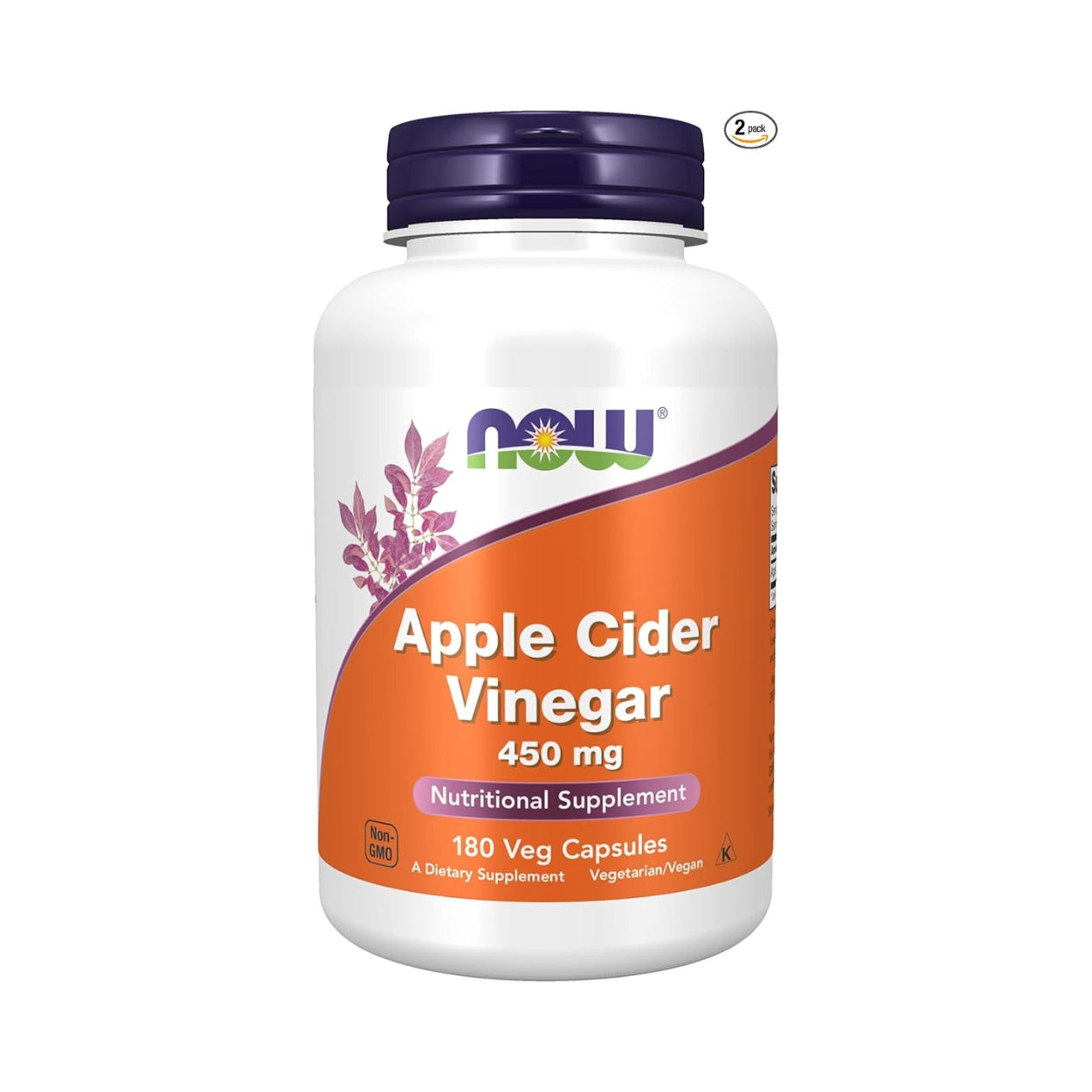 Vinagre De Manzana  450 Gr 180 Capsulas Now